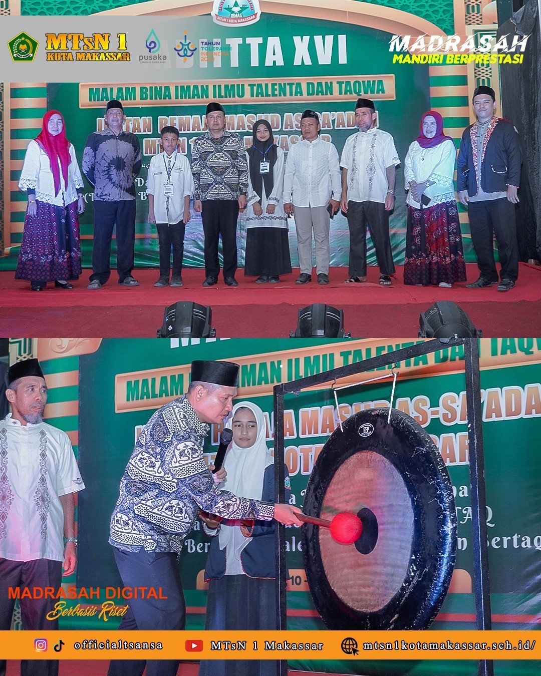 Malam Bina Iman Ilmu Talenta dan Taqwa (MABIITTA XVI) Ikatan Remaja Masjid As-Sa\'adah MTsN 1 Kota Makassar